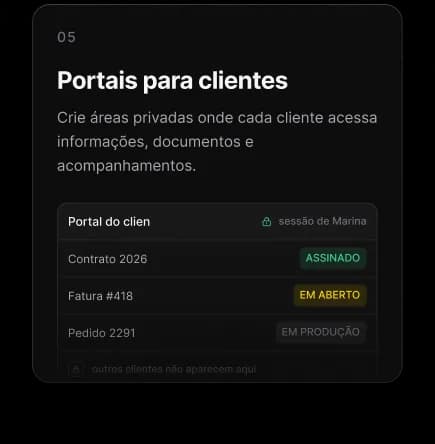 Portais para clientes
