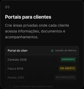 Portais para clientes